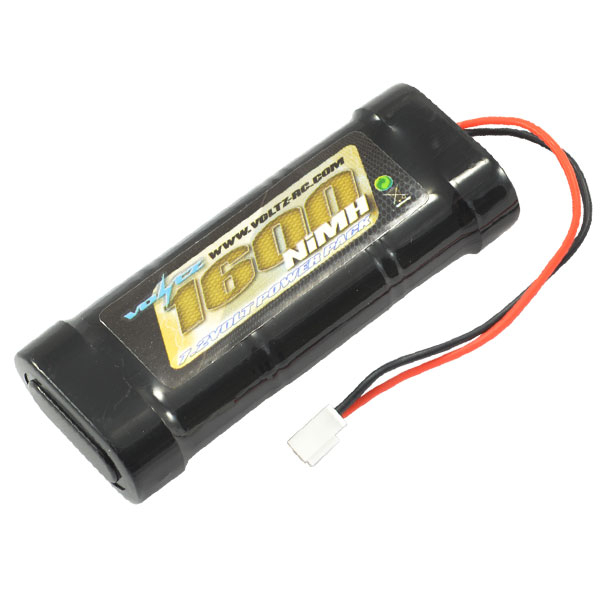 Voltz 6 Cell 1600mAh 7.2V NiMH Stick Battery W/Micro Connector