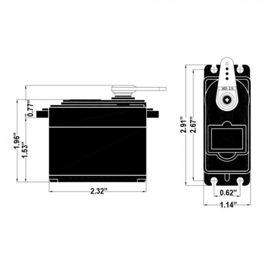 Servo - Hitec HS-755HB (1/4 Scale) | Buy in Australia | ROB-12625